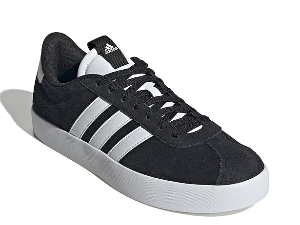 Black Adidas Mens Vl Court 3.0 Sneaker, Athletic & Sneakers