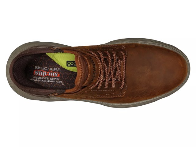 Skechers Garza Gervin Hands Free Slip-In Trainers, Brown at John Lewis &  Partners