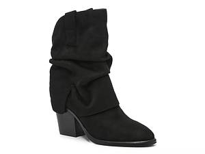 Short black slouch outlet boots