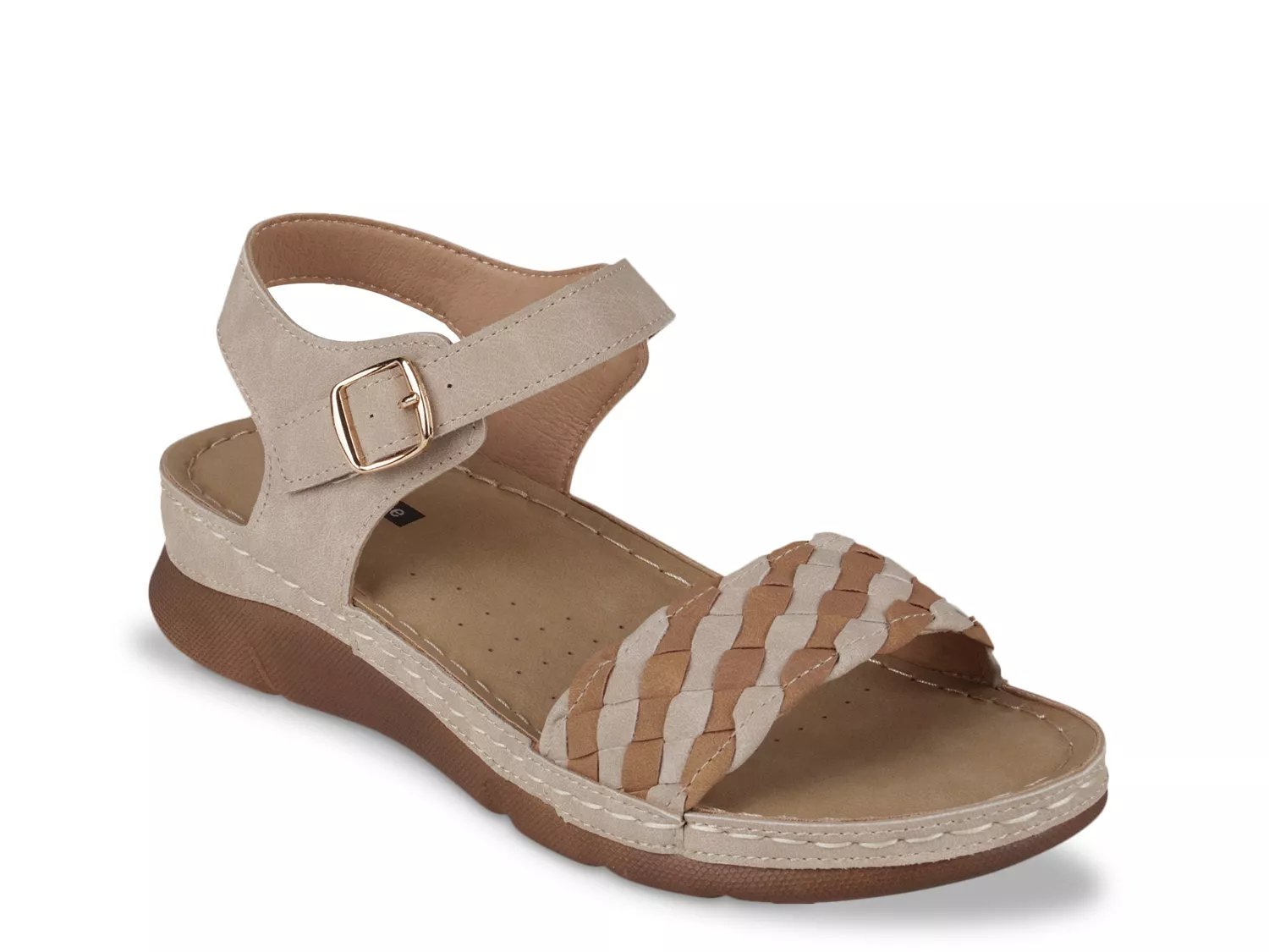 Good Choice Millis Wedge Sandal | Women's | Beige | Size 8 | Sandals | Ankle Strap