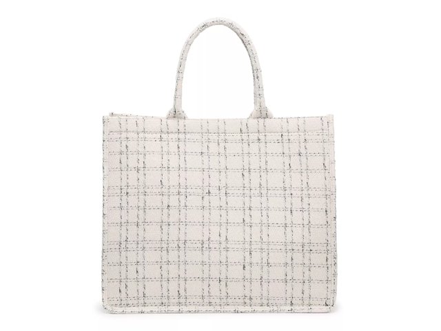 Kelly & Katie Tweed Tote | Women's | Off White/Dark Grey Plaid | Size One Size | Handbags