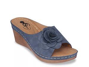 Dsw navy wedge on sale sandals