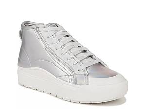 Silver high top sneakers hot sale womens