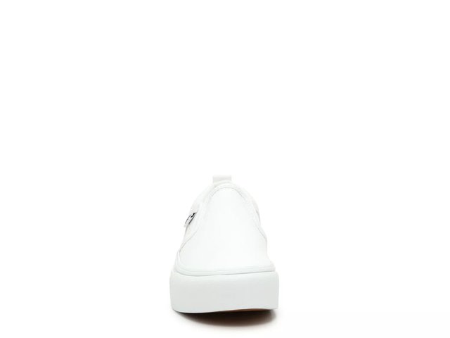 Vans asher white leather discount