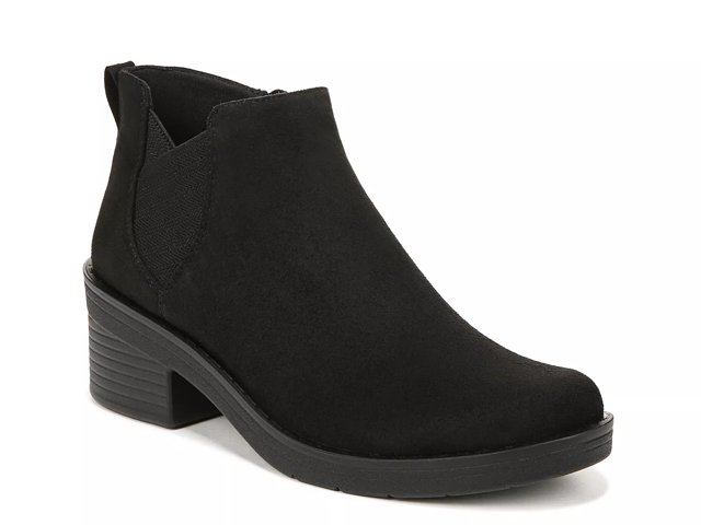 Black suede cheap booties dsw