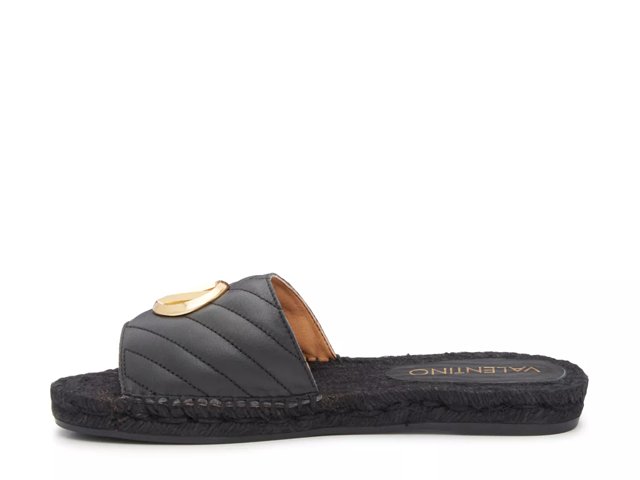 Valentino by mario valentino clavel quilted leather espadrille 2025 slides