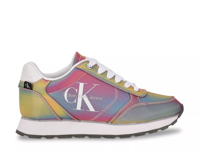 Calvin Klein Monogram Logo Trainers in Blue