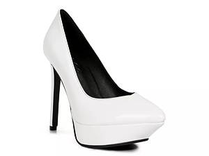 Black and white store pumps dsw