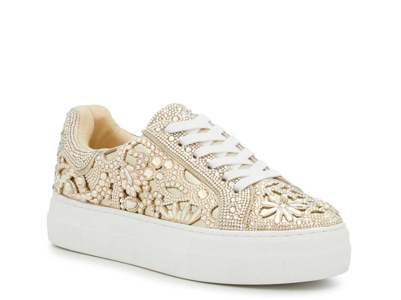 Gold platform sneakers best sale