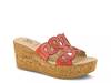 Mssteamy Wedge Sandal Red Suede view