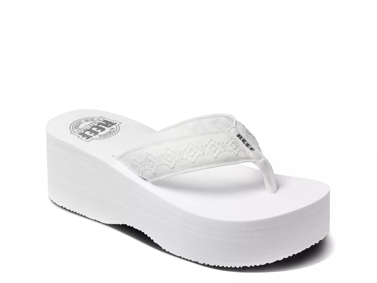  High Wedge Heel Heart Rhinestone Flip Flops, Wedding