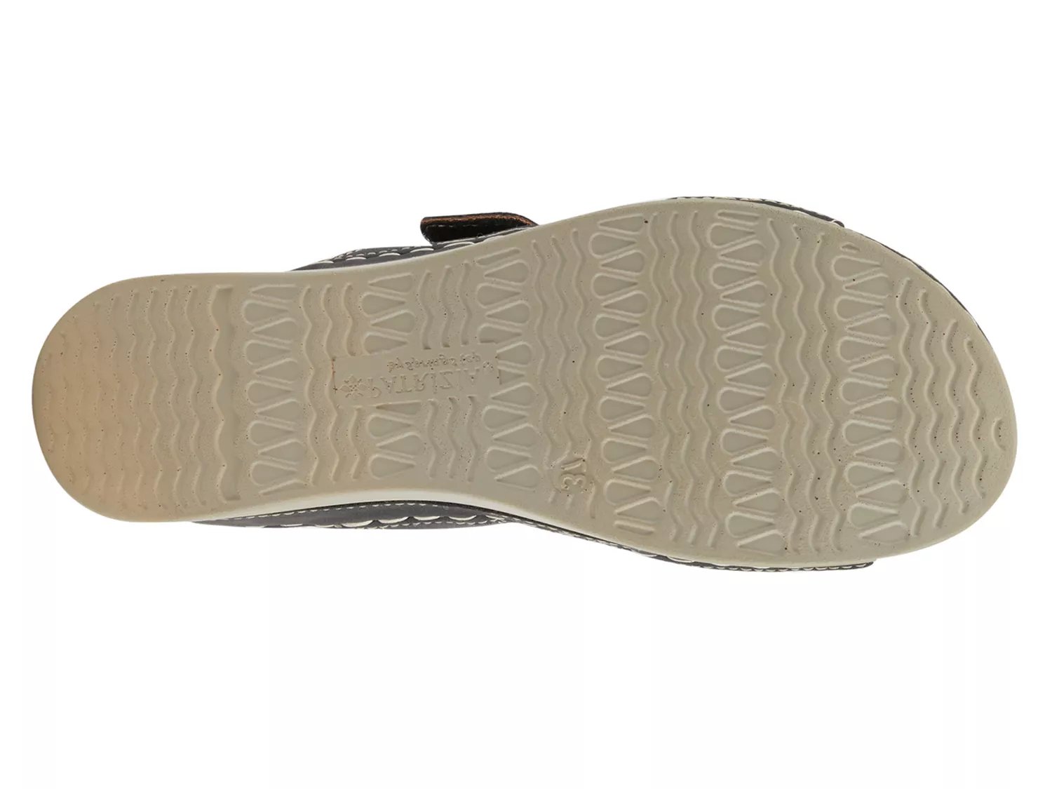 Sude Wedge Sandal