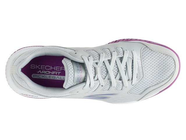 Skechers Women's Viper Court-Athletic Indoor Outdoor Pickleball Shoes with  Arch Fit Support Sneakers, Grey/Pink 2, 5 : : Clothing, Shoes &  Accessories