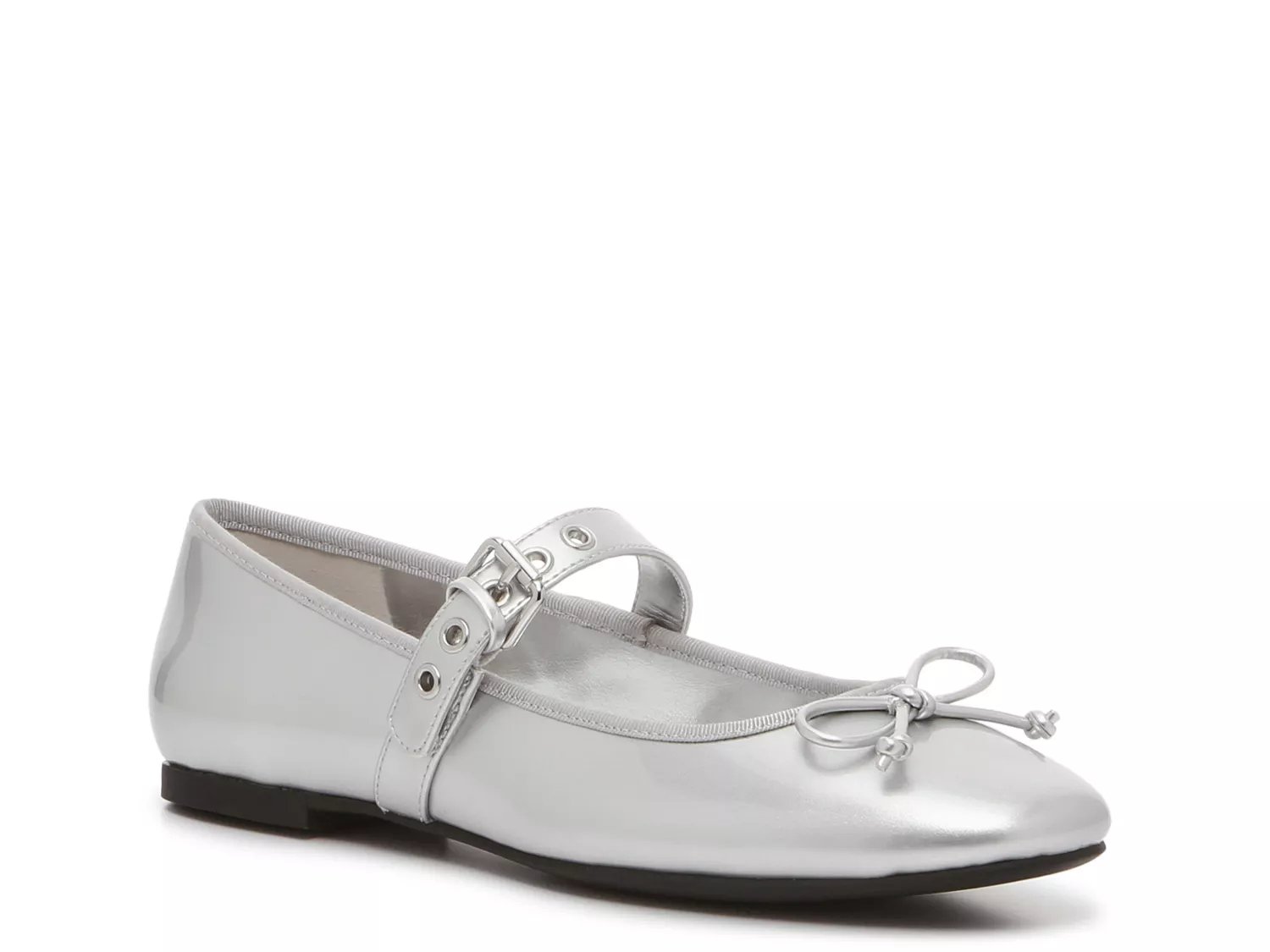 Dsw flat best sale silver shoes