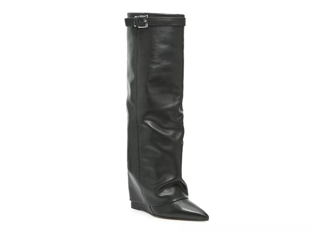 Wedge riding boot online