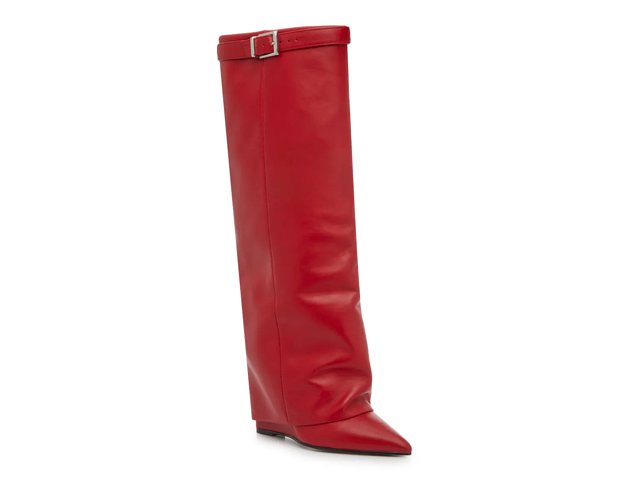 【レディース】Steve Madden Corenne Foldover Shaft ブーツ Steve Madden Corenne Foldover Wedge Boot - Free Shipping | DSW