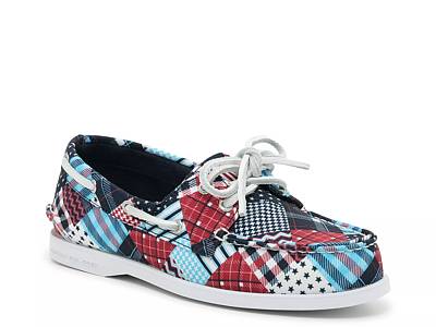 Womens red sperry hot sale boat shoes