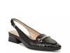 Lindsey Pump Black Croc Print Leather view