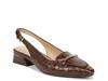 Lindsey Pump Brown Croc Print Leather view