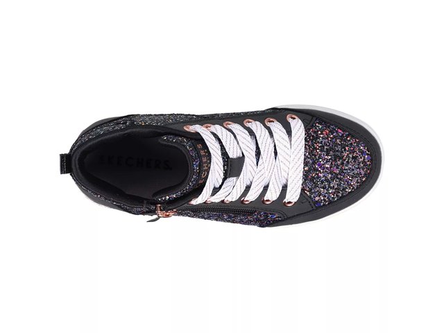 Skechers white glitter best sale trainers