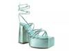 Anvil Platform Sandal Mint Metallic view