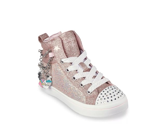 Skechers twinkle toes silver clearance