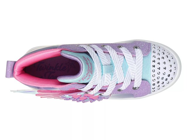 Purple Girls Twi-lites 2.0 Unicorn Wings Light Up Sneaker, Skechers