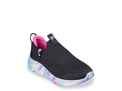 Girls Knit Slip on Laceless Athletic Sneakers