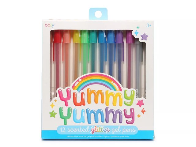 Ooly Yummy Yummy Scented Glitter Gel Pens Set - 12 Pack - Free Shipping ...