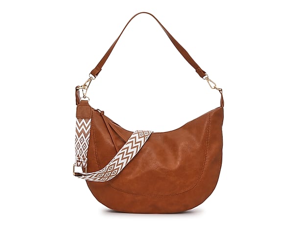 Moda Luxe Tan Leather Foldover Crossbody  Leather fringe handbag, Brown leather  purses, Brown crossbody purse