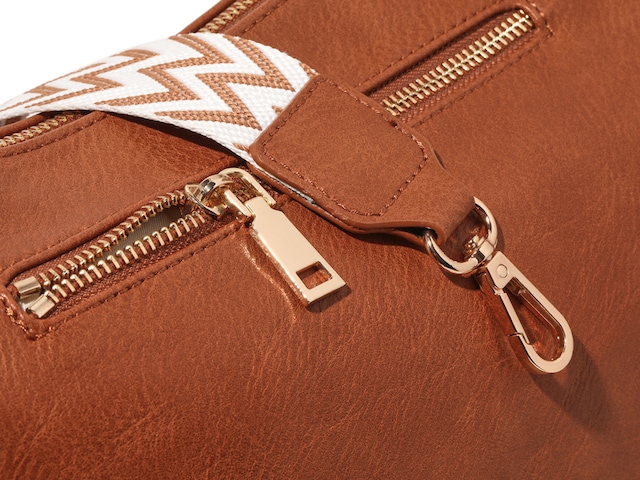 Moda Luxe Tan Leather Foldover Crossbody  Leather fringe handbag, Brown leather  purses, Brown crossbody purse