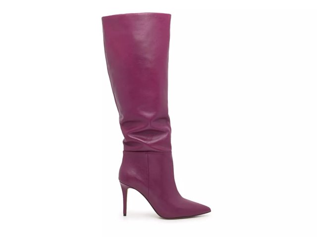 Wide calf store purple boots