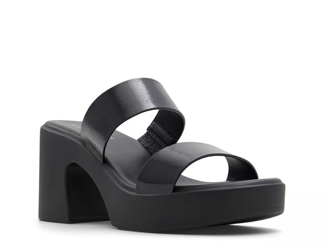 Dsw black platform sandals sale