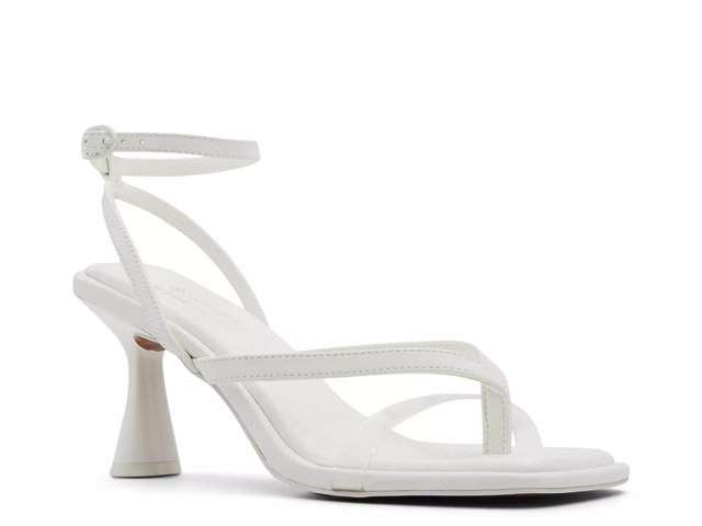 Dsw white best sale heel sandals