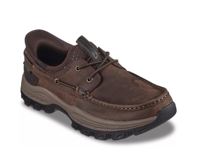 Skechers leather slip on shoes shop