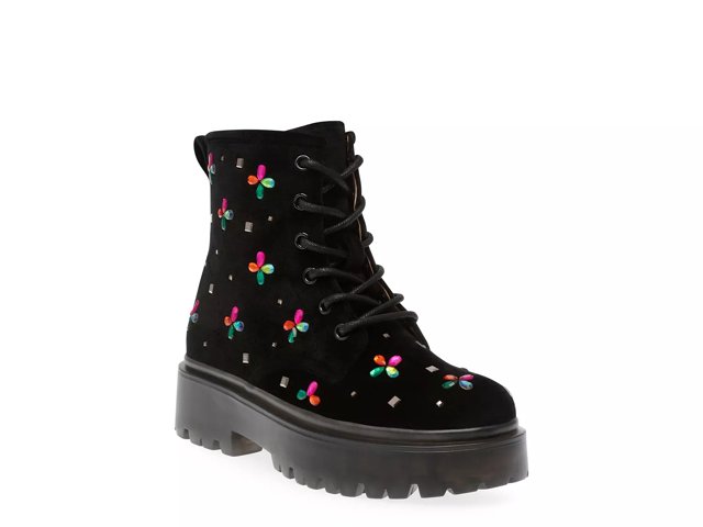 Betsey johnson velvet boots best sale
