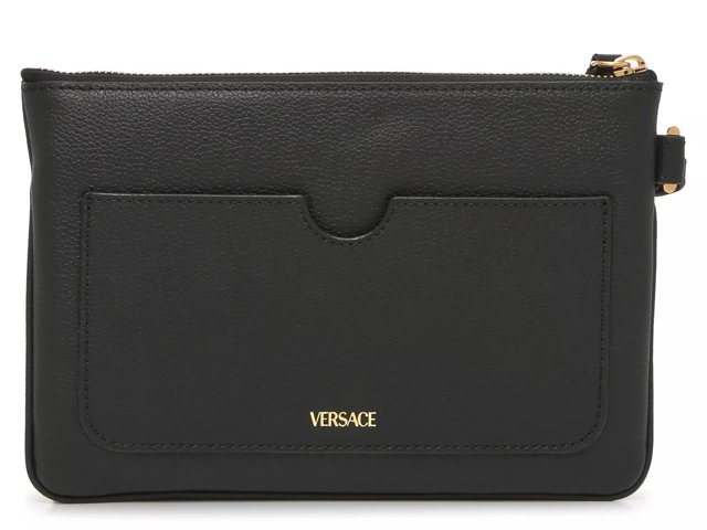 Versace Leather Zip Pouch Free Shipping DSW
