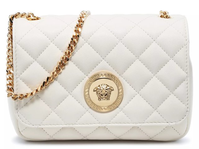 Versace Quilted Leather Crossbody Bag