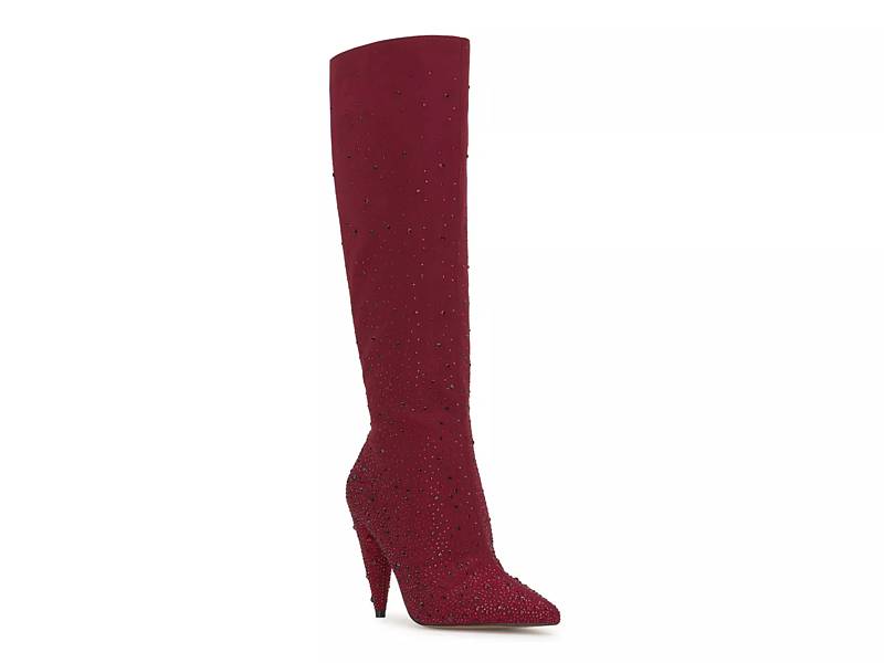 Jessica simpson red thigh best sale high boots