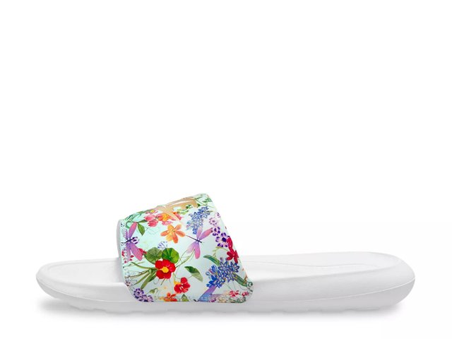 Nike floral store slide sandals