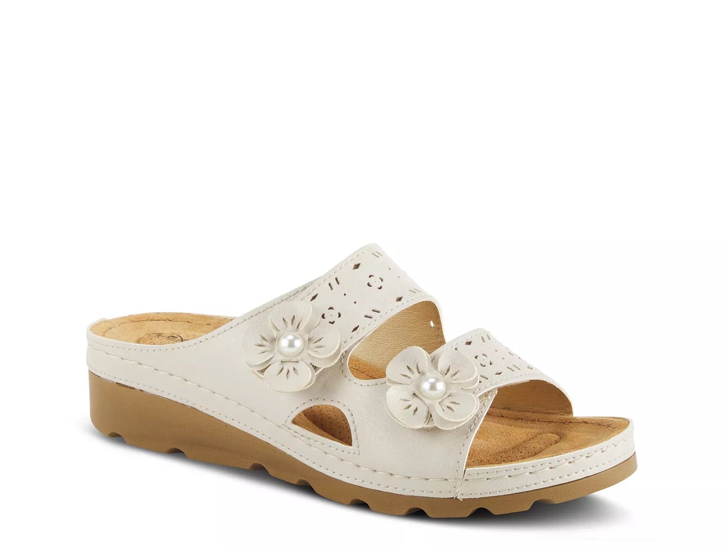 Flexus by Spring Step Pamola Wedge Sandal | Women's | Taupe | Size EU 38 / US 8 - 8.5 | Sandals