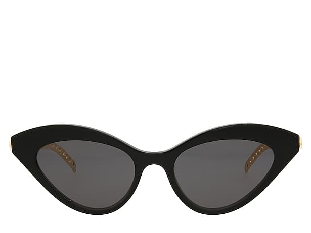 Gucci Women's Cat Eye Acetate Frames with Charm Sunglasses -  Black/Gold/Grey