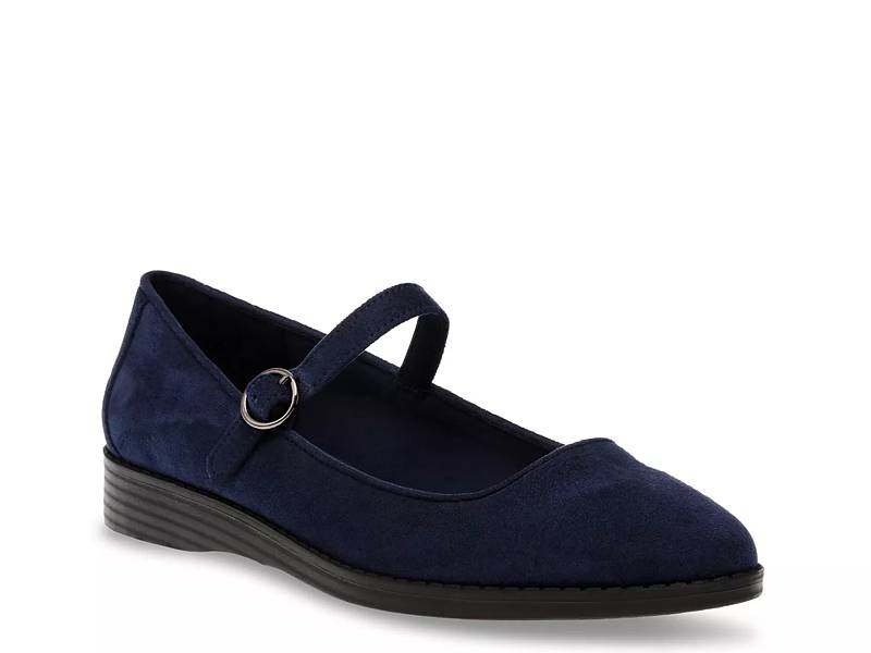 Navy blue store flats dsw