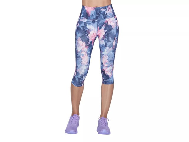 Skechers GO WALK Women's High-Waisted Capri Leggings - Free Shipping