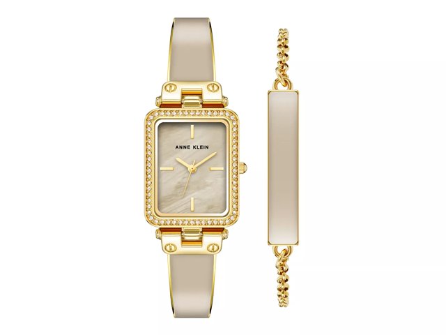 Anne klein hotsell rectangular watch