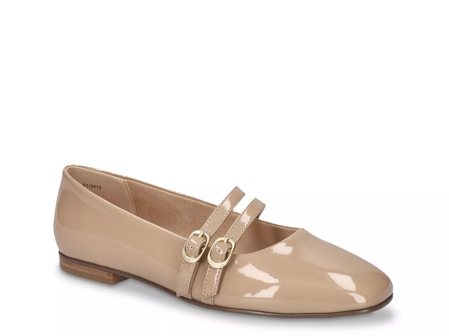 Bella Vita Daven Mary Jane Flat | Women's | Tan Patent | Size 9.5 | Flats | Mary Jane