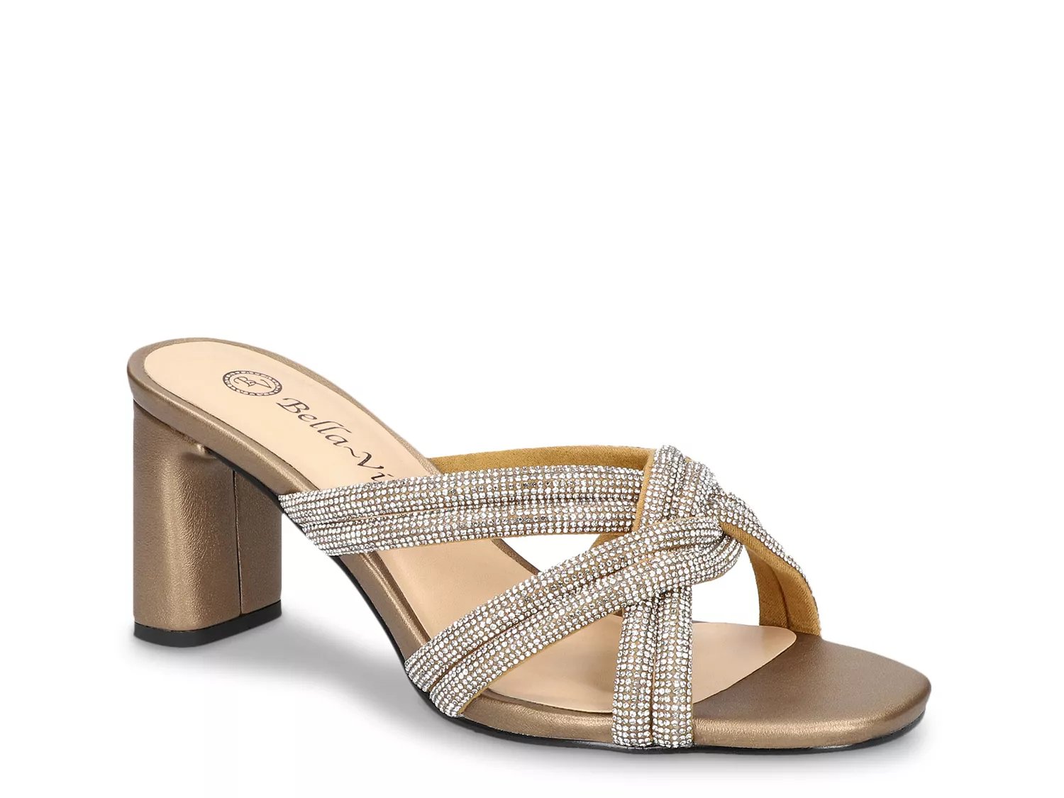 Bella Vita Wide Width Carmen Sandal | Women's | Bronze | Size 6.5 | Heels | Sandals