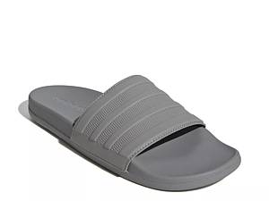 Adidas slides store grey and white