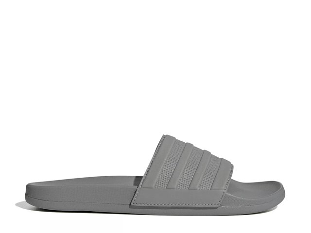 Grey adidas sliders sales