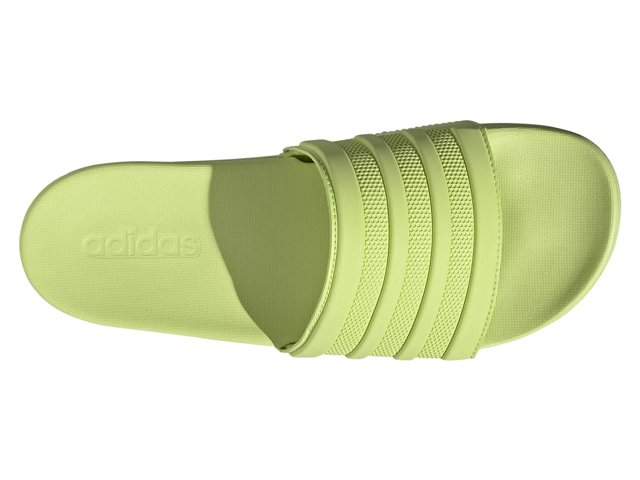 Adidas slides mint green top